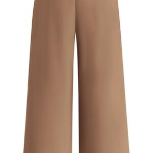 Elegant Tan Wide-Leg Pants